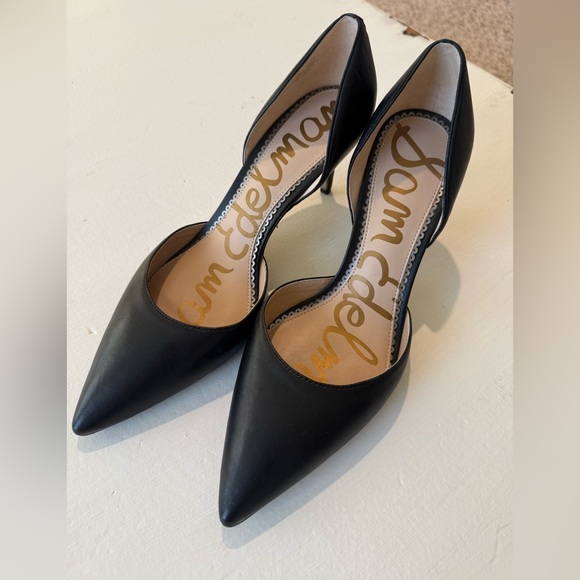 Sam Edelman Black Pointed 3” Heels-Size 10.5” - Picture 2 of 6